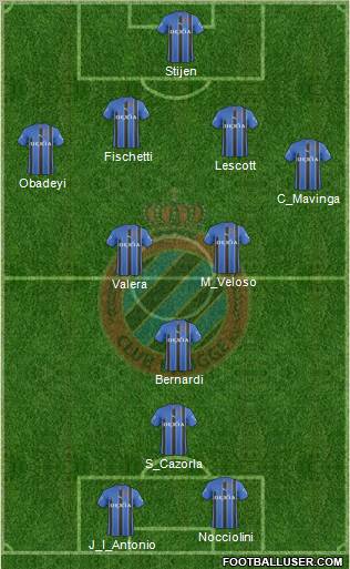 Club Brugge KV Formation 2011