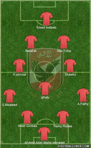 Al-Ahly Sporting Club Formation 2011