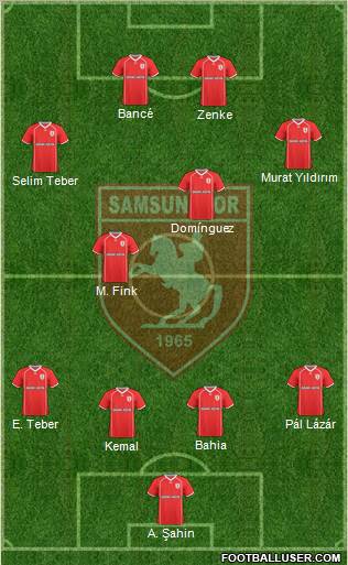 Samsunspor Formation 2011