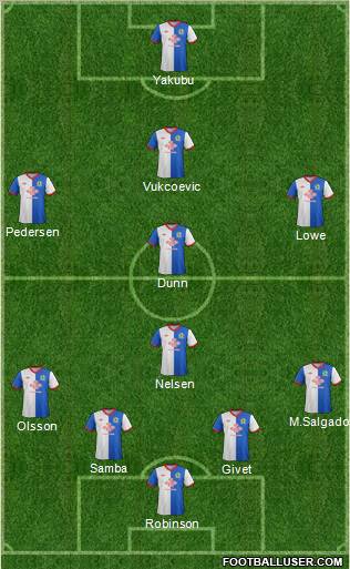 Blackburn Rovers Formation 2011