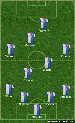 Blackburn Rovers Formation 2011