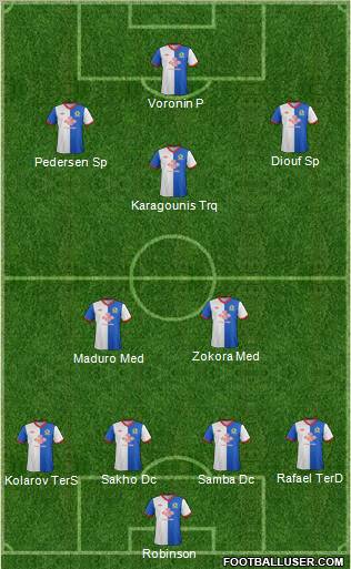 Blackburn Rovers Formation 2011