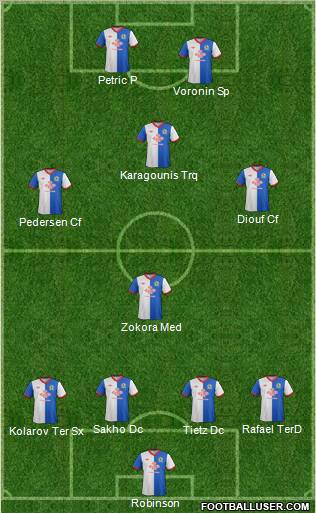 Blackburn Rovers Formation 2011