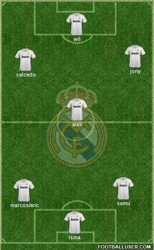 Real Madrid C.F. Formation 2011