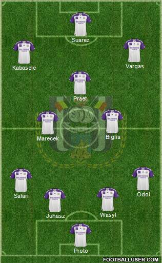 RSC Anderlecht Formation 2011