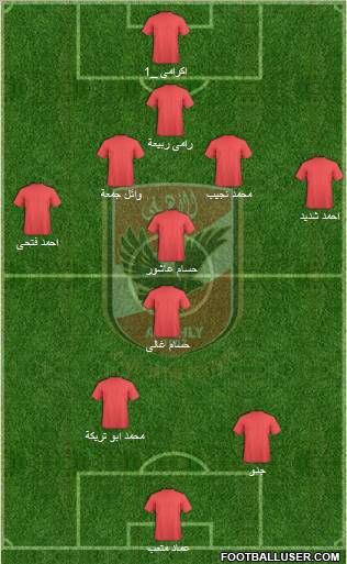 Al-Ahly Sporting Club Formation 2011