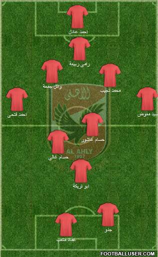 Al-Ahly Sporting Club Formation 2011