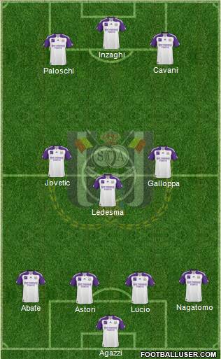 RSC Anderlecht Formation 2011