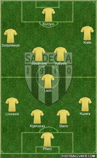 Sandecja Nowy Sacz Formation 2011