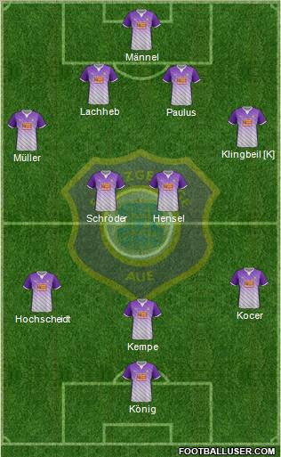 FC Erzgebirge Aue Formation 2011