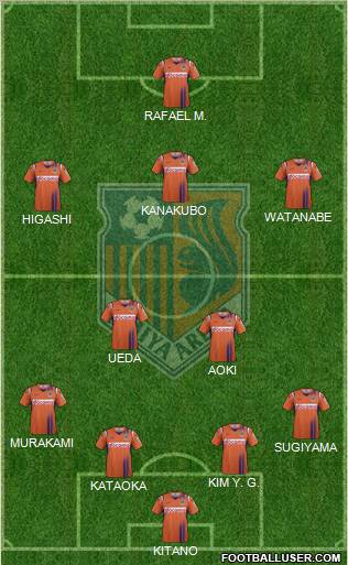 Omiya Ardija Formation 2011