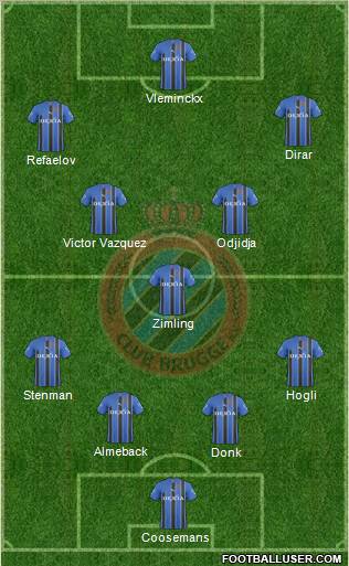 Club Brugge KV Formation 2011