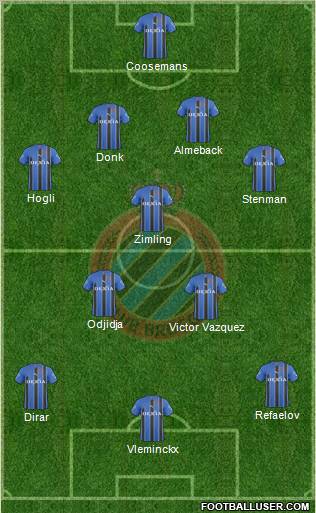 Club Brugge KV Formation 2011