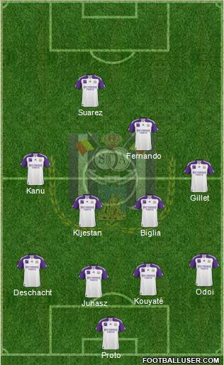 RSC Anderlecht Formation 2011