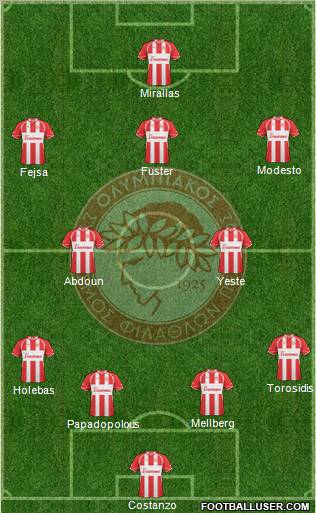 Olympiakos SF Piraeus Formation 2011