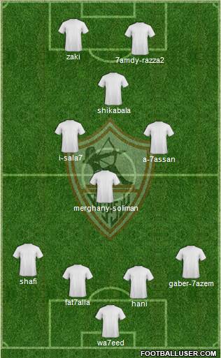 Zamalek Sporting Club Formation 2011