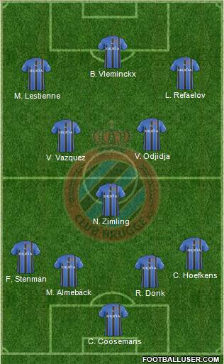 Club Brugge KV Formation 2011