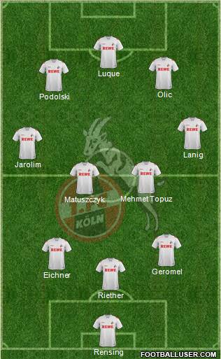 1.FC Köln Formation 2011