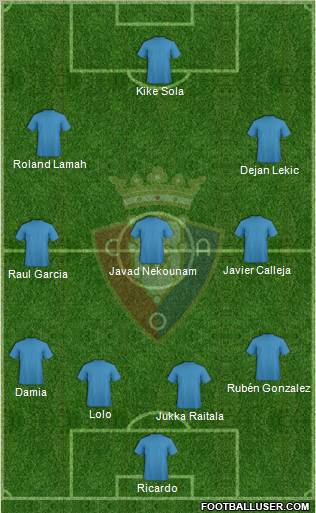 C. At. Osasuna Formation 2011