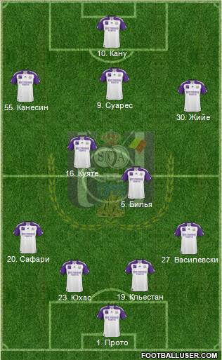 RSC Anderlecht Formation 2011