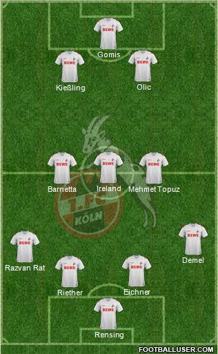 1.FC Köln Formation 2011