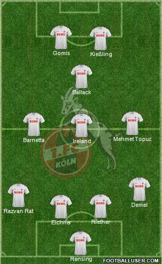 1.FC Köln Formation 2011