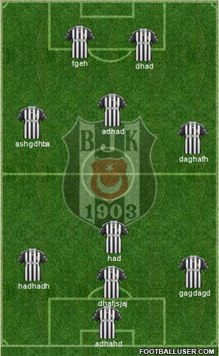 Besiktas JK Formation 2011