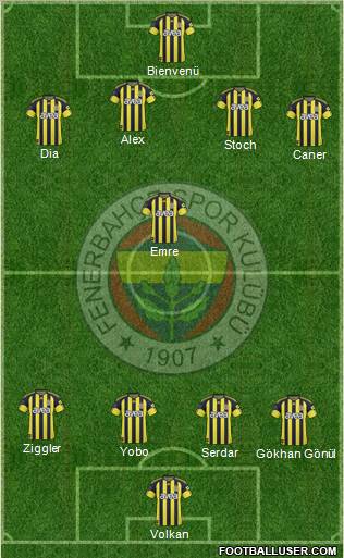 Fenerbahçe SK Formation 2011