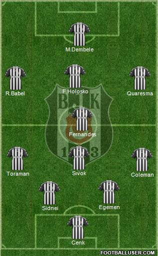 Besiktas JK Formation 2011