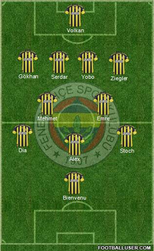 Fenerbahçe SK Formation 2011