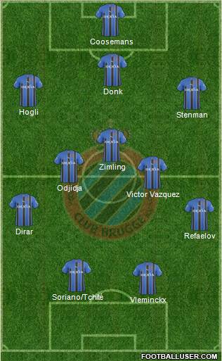 Club Brugge KV Formation 2011