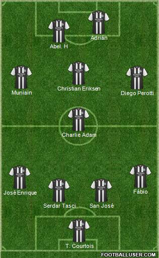 Newcastle United Formation 2011