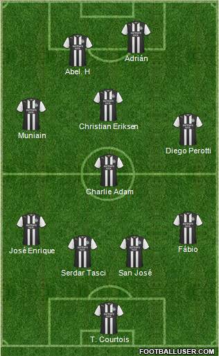 Newcastle United Formation 2011