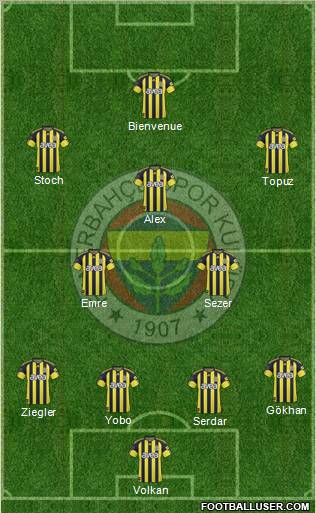 Fenerbahçe SK Formation 2011