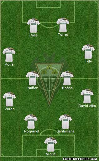 Albacete B., S.A.D. Formation 2011