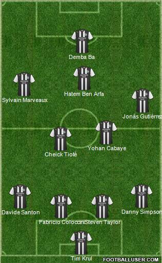 Newcastle United Formation 2011