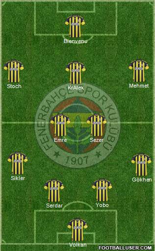 Fenerbahçe SK Formation 2011