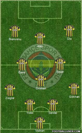 Fenerbahçe SK Formation 2011