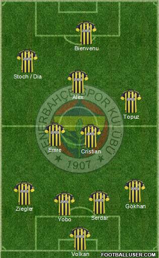 Fenerbahçe SK Formation 2011