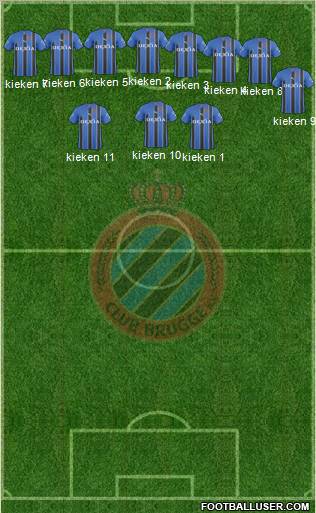 Club Brugge KV Formation 2011