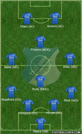 TSG 1899 Hoffenheim Formation 2011