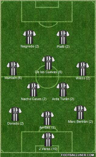 Newcastle United Formation 2011