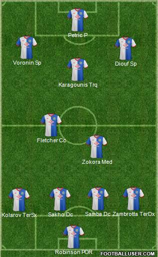 Blackburn Rovers Formation 2011