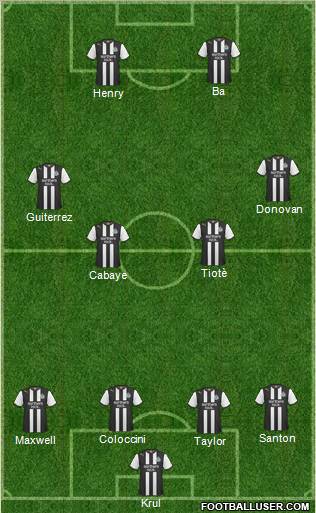 Newcastle United Formation 2011