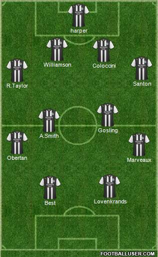 Newcastle United Formation 2011