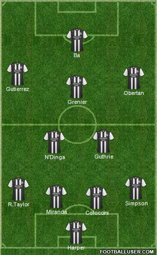 Newcastle United Formation 2011