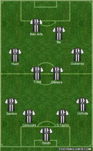 Newcastle United Formation 2011