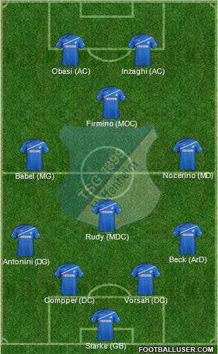 TSG 1899 Hoffenheim Formation 2011