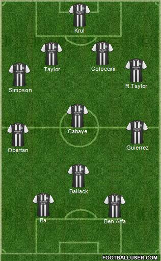 Newcastle United Formation 2011