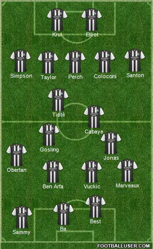 Newcastle United Formation 2011